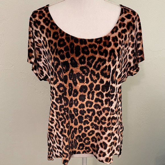 Animal Print Holly Hock by Lucky Brand Top - Picture 1 of 5